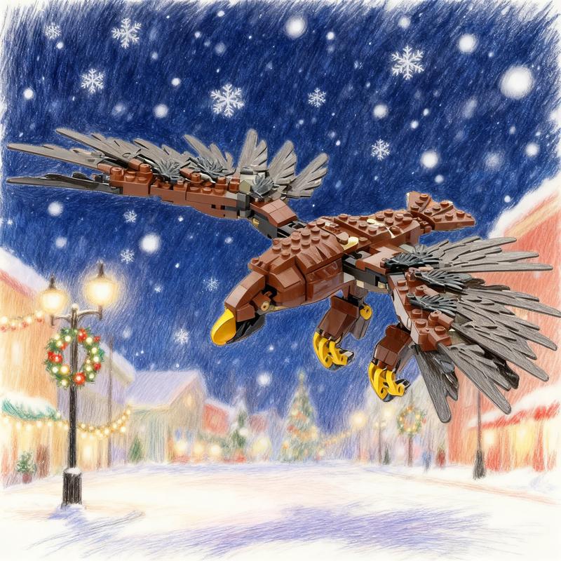 436pcs MOC Gwahir Hobbit Lord Rings The Model Building Blocks Construction Christmas Gifts Toy Creative DIY Idea Assemble Kids