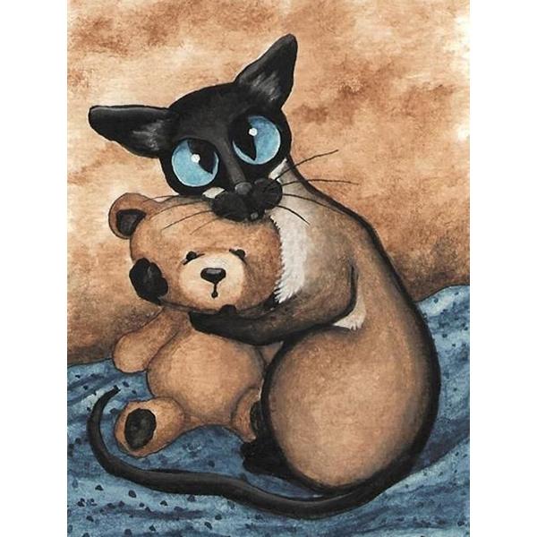 Diy Diamond Painting Cartoon Paint Cat Animal Flower Butterfly Kitten 5D Diamond Embroidery Mosaic Cross Stitch Art Home Decor