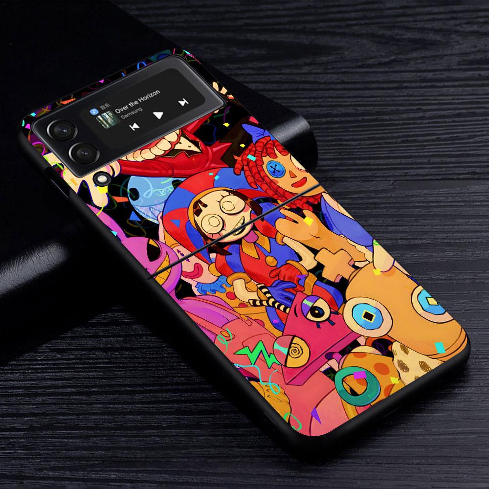 The Amazing Digital Circus Jax Case for Samsung Galaxy Z Flip4 Flip3 5G PC Hard Phone Shell Z Flip 4 3 Black Zflip4 Zflip3 Cover