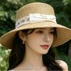 Lafite Hat Spring and Summer European and American Straw Hat Mountaineering Travel Vacation Upturned Edge Beach Straw Hat Performance Jazz Hat