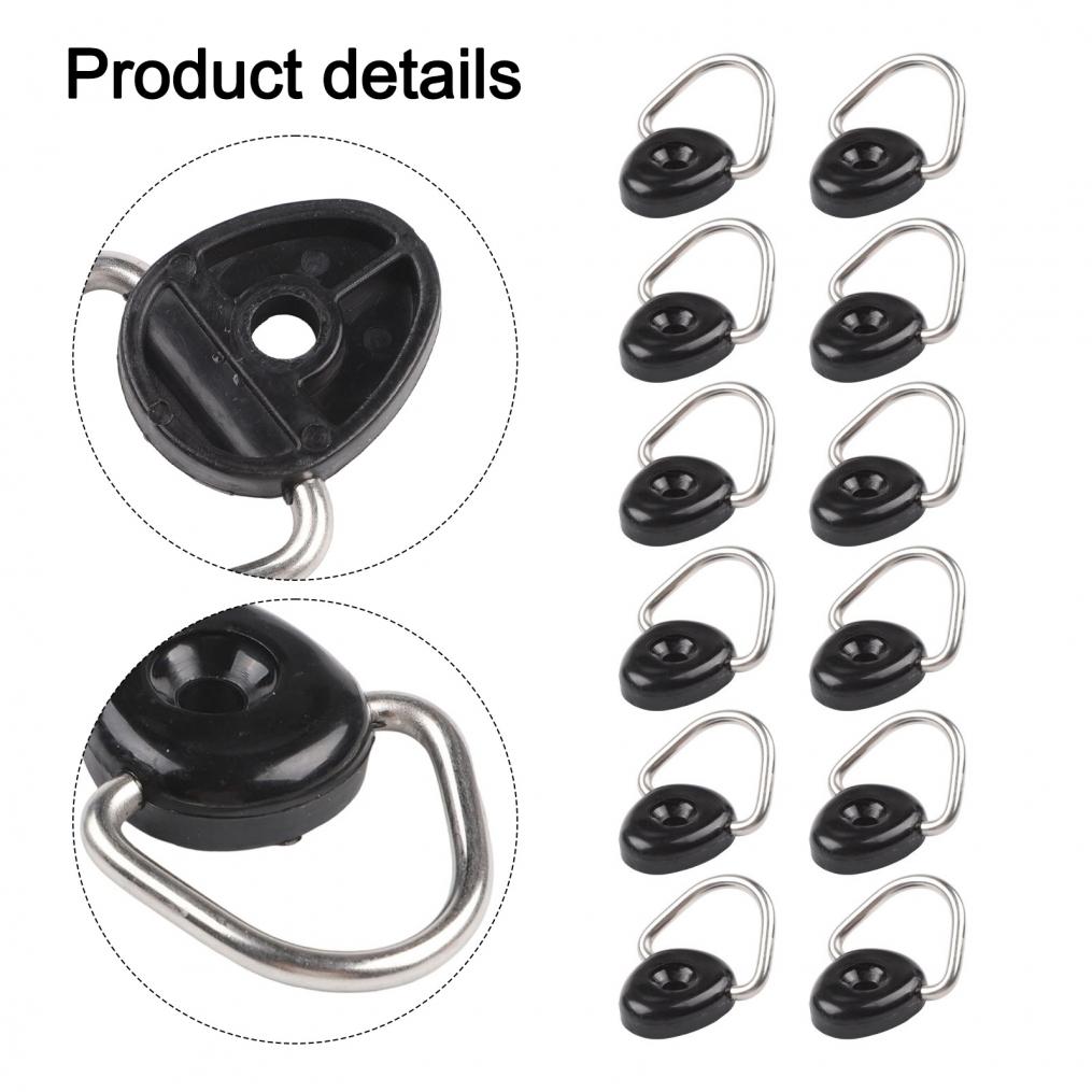 Leichte Nylon D-Ring Zurrgurte für Kajaks Set mit 12 Deckbeschlagsschrauben