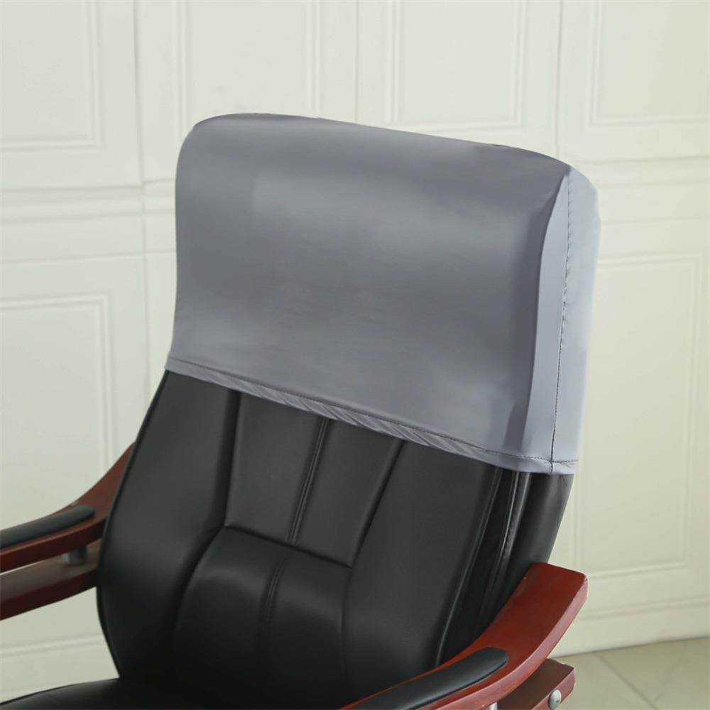 High Elasticity Chair Back Cover Dust-proof Headrest Cover Backrest Protector  Furniture серый