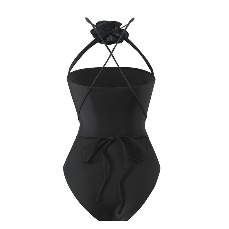 One Piece Dress Swimsui Women Push Up Swimwear Flower Bodysuit Swimming Suits Summer Print Bathing Suit
