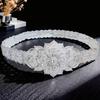 European-Middle Eastern Rhinestone Inlaid Metal Bridal Waist Belt