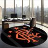 Rangers Fc (14) Round Office Rug Decorative Floor Rug for Office Bedroom Living Room and Home Space