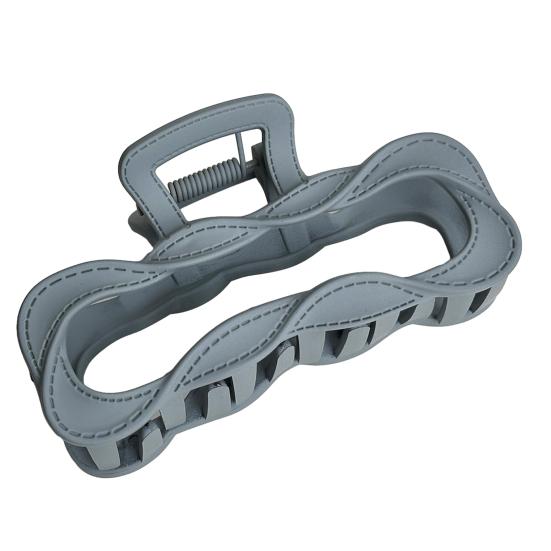 

Hair Claw Hollow Twisted Rectangle Design Back Head Hair Clip Stable Grip Half-Tied Updo Hair Clip Casual Hair Accessory темно-синий