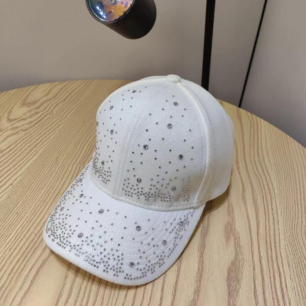 2025 Luxury Rhinestone Duckbill Cap For Women Hip Hop Baseball Caps Autumn Winter Hip Hop Outdoor Sun Hats Casquette