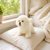 Plush Dog Toy Soft Stuffed Animal Realistic Sitting Puppy Plushie Gift for Kids and Collectors Home Decoration