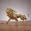 Golden Lion King Resin Decoration Home Office Desktop Animal Statue Living Room Decor Accessories