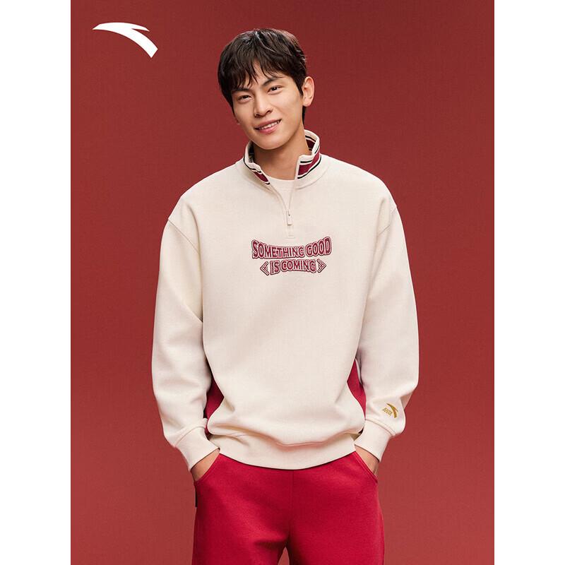 ANTA  Good Things Happen  Half-Zip Pullover Sweatshirt M