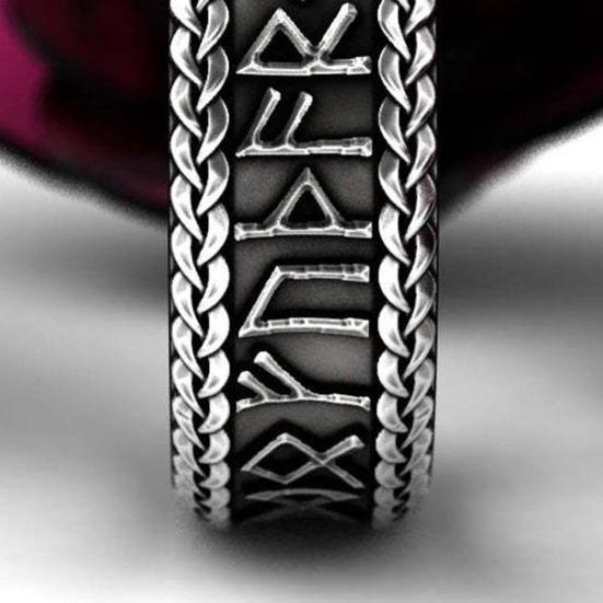 Vintage Männer Frauen Band Antike Charakter Ring Finger Party Club Schmuck Geschenk