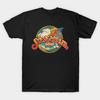 Men Black Print T-shirt Steve Miller Band No-Cut Transfer Paper Print Cotton Tshirt