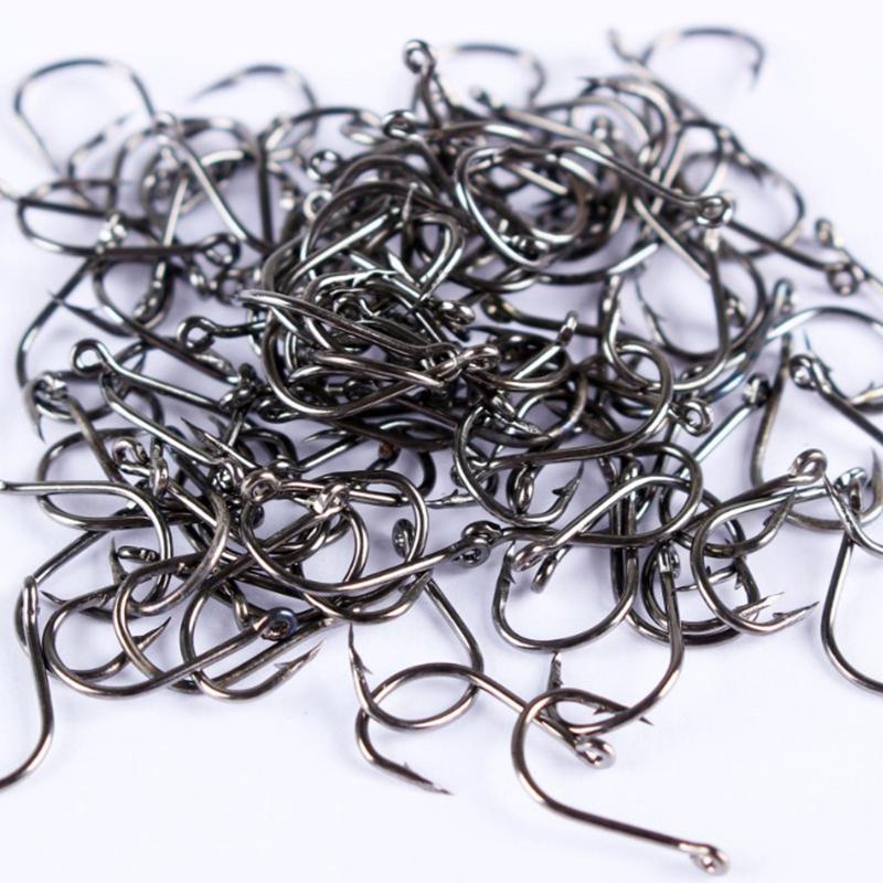 100 PCS Fishing Hooks Stainless Steel Incisive Barbed Fishing Circle Hook Set Fishing Tackle