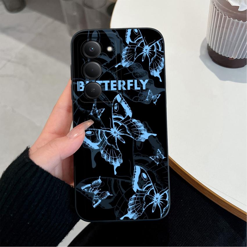 Premium Protective Case For Redmi 15 10 11 15C 12C 10C Note 14 Pro Plus 14S Beautiful Brown Leaf Patterns Liquid Silicone Phone Cover For Redmi Casing