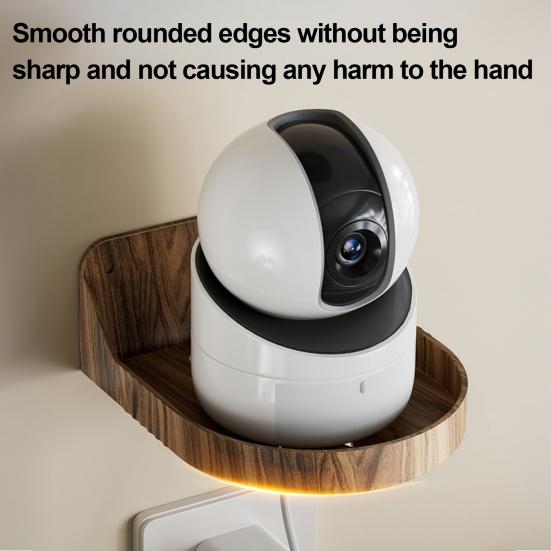 Security Camera Wall Mount Adhesive Baby Monitor Wall Floating Shelf Bedroom Kitchen Living Room Indoor Camera Router Storage Bracket Stand