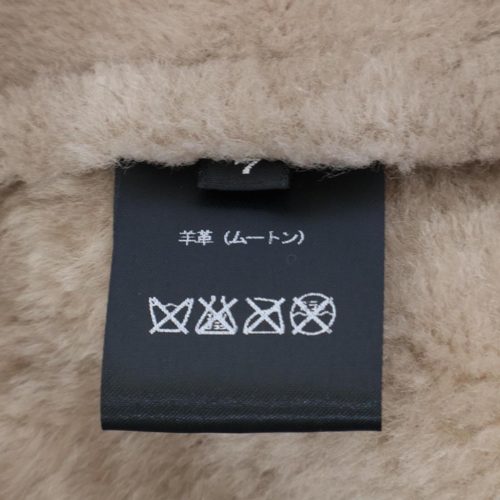 9 Nine Label NINE LABEL Mouton Coat coat beigeUsed