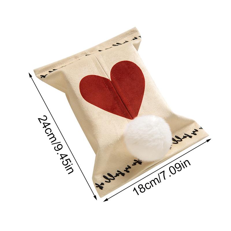 1PC Car Napkin Drawer Bag Light Luxury Style Tissue Box Car Love Couple Drawer Box Ins Wind Living Room Home Multi-Style