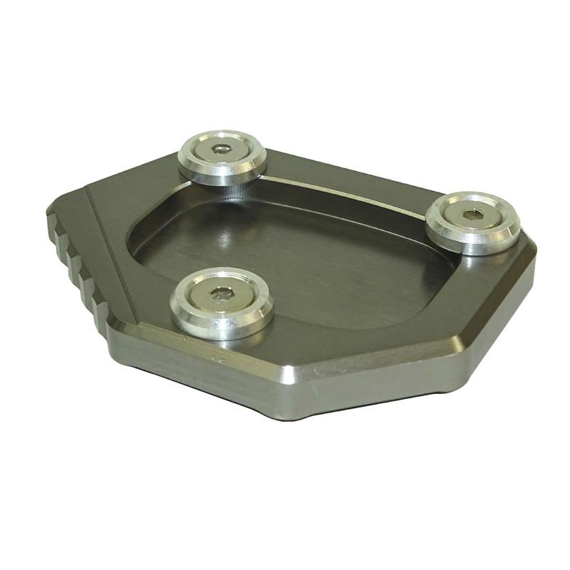 

waase For Honda XLV 600 650 700 TRANSALP / DOMINATOR NX 650 / FMX 650 Kickstand Foot Side Stand Extension Pad Support Plate сірий колір