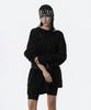 Teulimingbeodeu Mixed Cable Knit Pullover [ Black ]