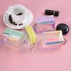 Pvc Transparent Laser Coin Purse Student Can Be Stored Waterproof Mini Coin Keychain Bag