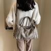 Vintage Tote Bag, New Fashionable Frosted Shoulder Bag, Large Capacity Commuting Crossbody Bag