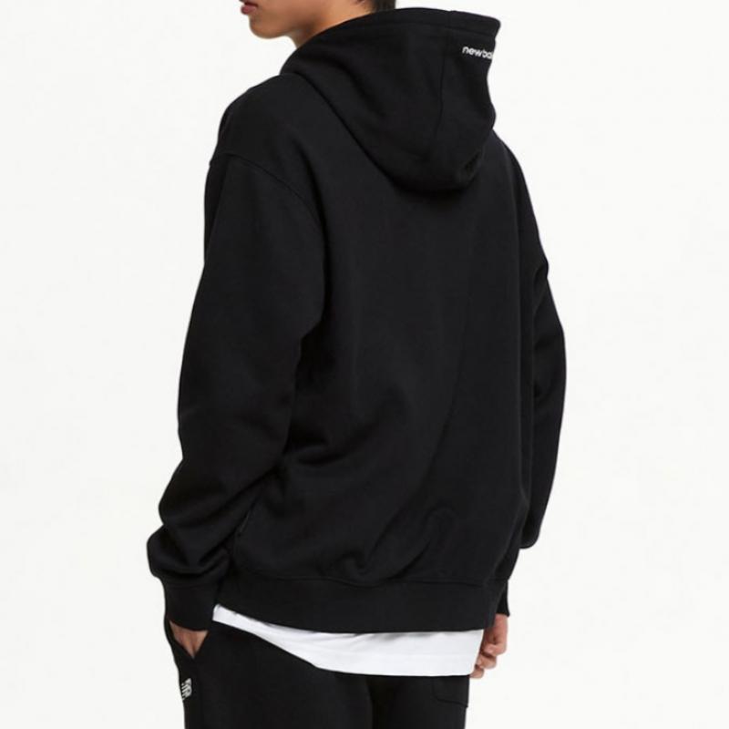 New Balance Uni Essential Small Logo Hoodie Zip Up Nbmdfco103 2 Types 1 Pack