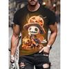 Gorąca Wyprzedaż Goth Halloween Męski T-shirt z Nadrukiem 3D Horror Joker Czaszka Okrągły Dekolt Krótki Rękaw Unisex Koszulka Top Męski Tee