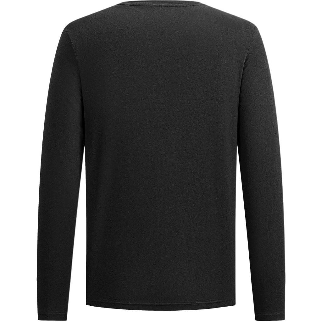 Emporio Armani FW25 Solid Color Cotton Crew Neck Long Sleeve Pullover T-Shirt Men tops EM000382-AF14210-UC001