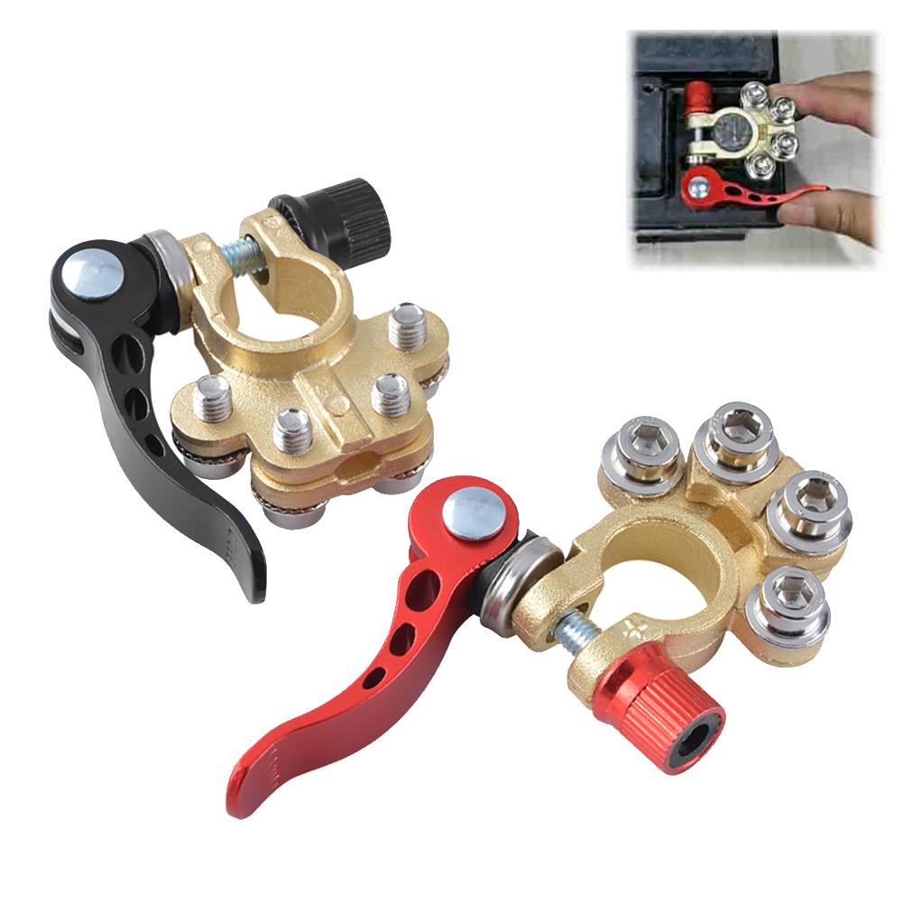 

Разъемы клемм автомобильного аккумулятора, быстросъемные, 1 пара, 12 В/24 В, зажим для провода, винтовые разъемы для проводов, оптовая продажа