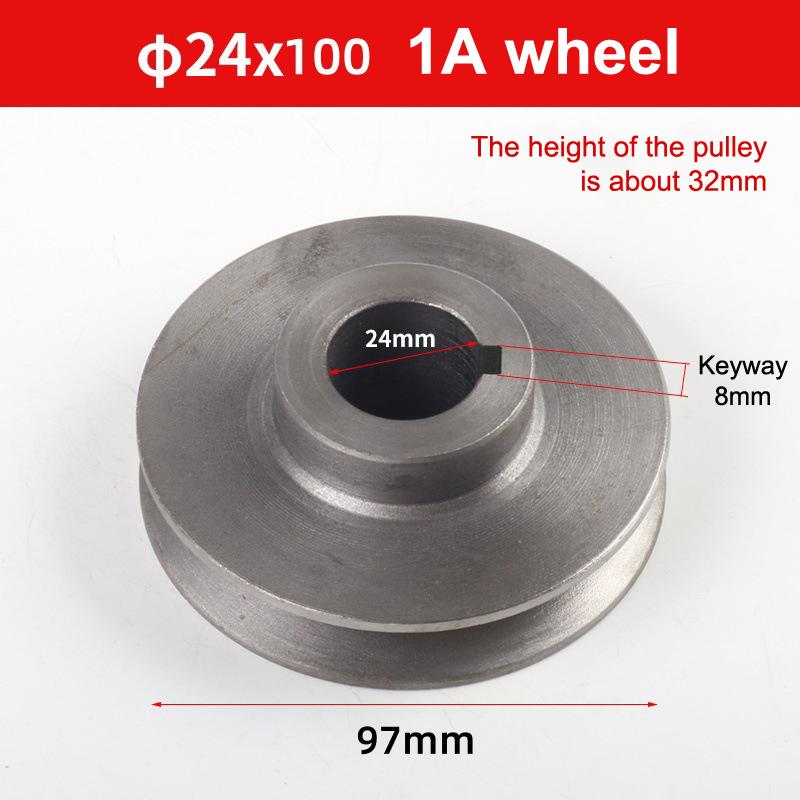 Single-Slot Motor Belt Pulley A Type 2070 Aluminum Pulley For 2065 Air Compressor Power Tool Accessories