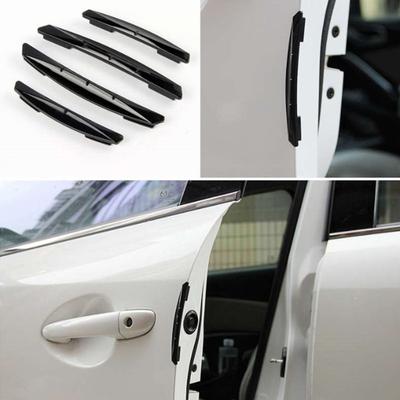4Pcs Car Sticker Door Edge Guards Trim Molding Protection Strip Scratch Protector Car Collision Crash Barriers Auto Accessories
