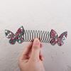 Butterfly U Shape Hair Styling Comb Rhinestone Fixed Combs Invisible Extra Hair Holder  Lady