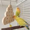 Parrots Grinding Chew Toy Wood Chew Training Supplies Natural Wood Keyboard Molar Toy for Pet Bird Tearing Grinding