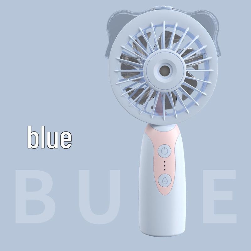 

Portable Rechargeable Mini Spray Fan with Long Battery Life for Outdoor Use 17.5 x 8.5 x 4.5 CM небесно-голубой