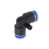 2Pcs L Shaped Elbow Plastic Pneumatic Quick Connector Two-way Quick Fitting Air Tube Tool 6mm-16mm