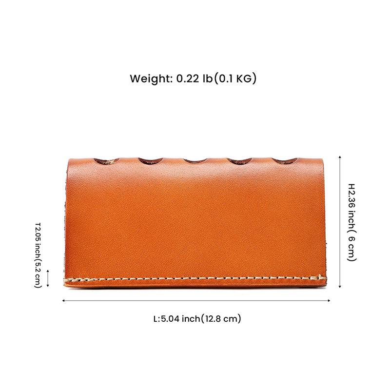 Retro Genuine Leather Handmade Multifunctional Pen Holder & Stationery Storage Rack