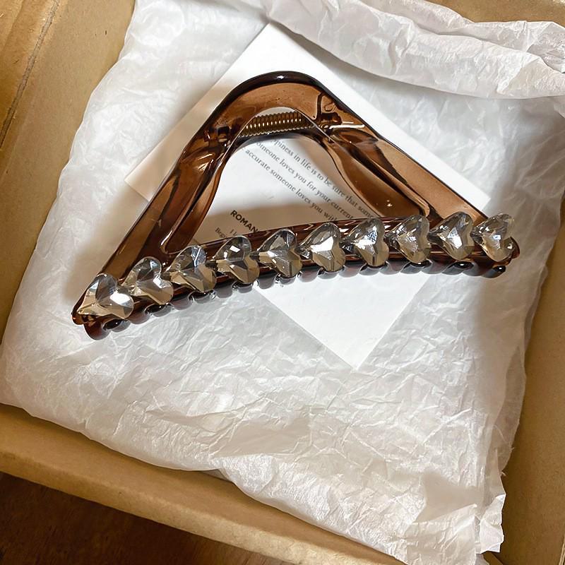 Maillard Large Acrylic Round Hairpin Clip - Versatile Shark Clip for Daily Use