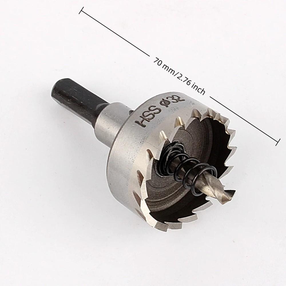 HSS 4341 Hole Saw Cutter Triangular Shank Heavy Duty Hole Saw Metal Drill Bit  For Wood Drilling