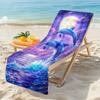 Extra Large Dolphin Beach Towel - Quick-Dry Super Absorbent, Vibrant Ocean Night Sky Design for Pool, Swim & Travel, Lightweight