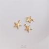 14K Gold-Plated Ocean Series Starfish Charm for DIY Jewelry - Bracelet, Necklace, Earrings, Pendant