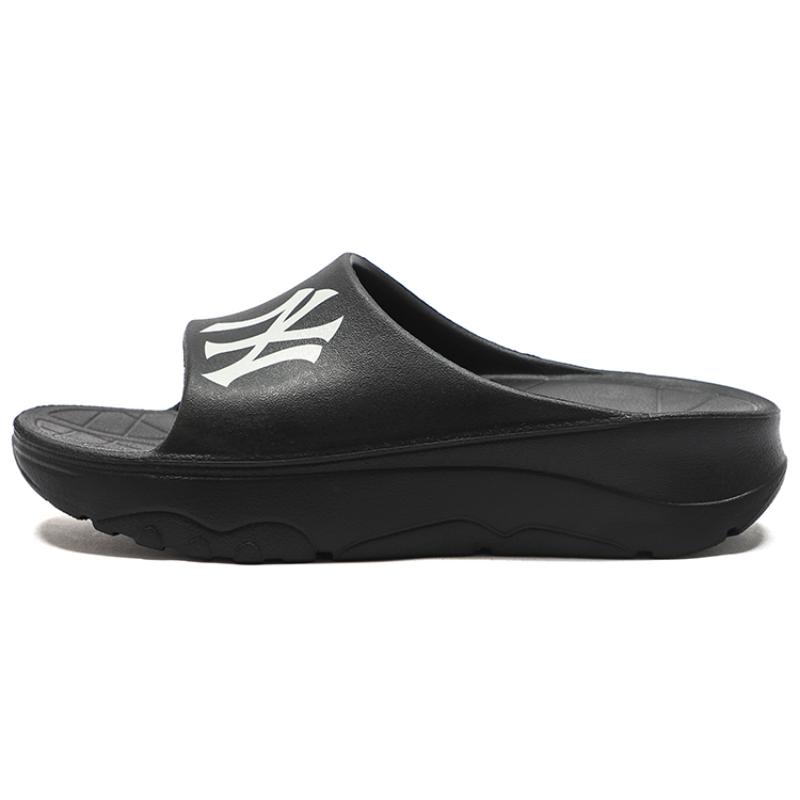 Шлепанцы MLB Резиновая подошва Нескользящие Слипоны Унисекс Черные Кроссовки 3ALPAA123-50BKS 38