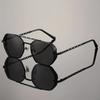 Outdoor Geometric Punk Square Sunglasses Women Men Cool Gradient Sun Glasses Mirror Black Colors Designer Brand Fashion