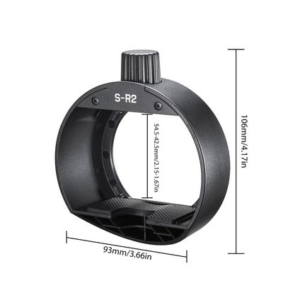Adaptador de Montagem de Acessórios de Cabeça Redonda para Flash On-Camera Atualizado para Godox AD200 AD200Pro AD200Pro II V860III V850III