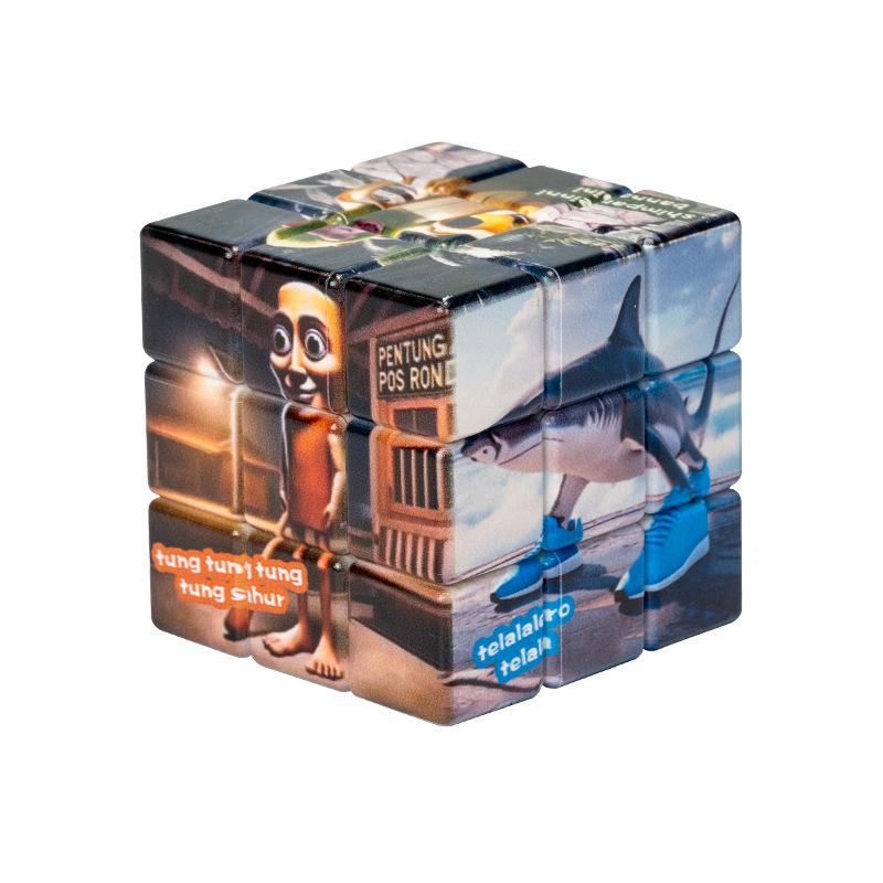 Shanhaijing AI magic Cube Puzzle game Relieve stress Stimulating battles toy parent-child interaction birthday present for kids