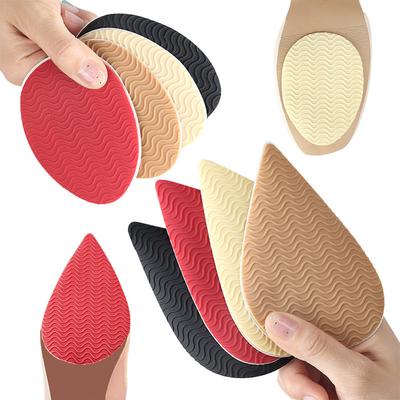 Rubber Forefoot Pads For Women Shoe Sole Protector Anti-slip Repair Outsoles Self-adhesive Sticker High Heel Care Bottom Patch