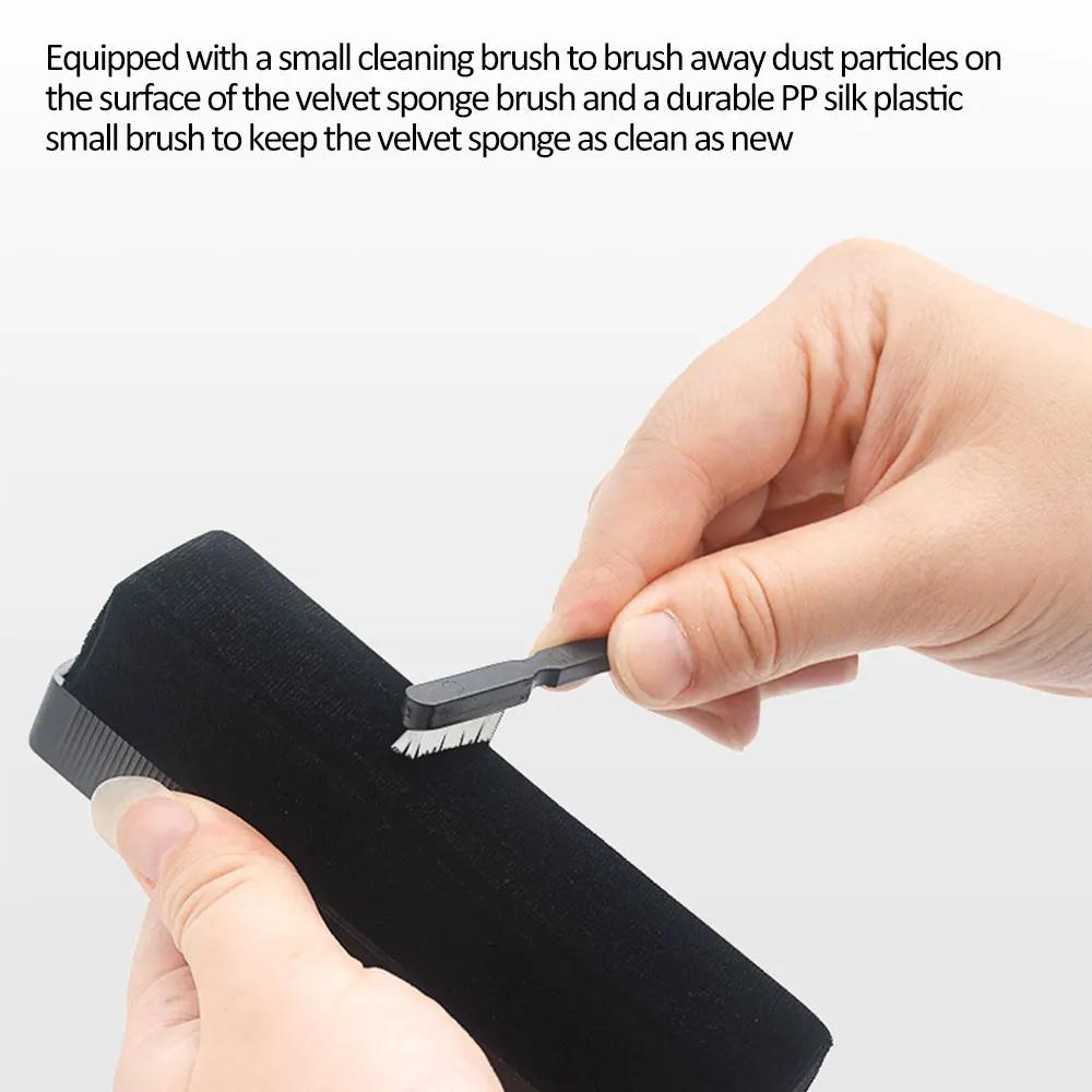 1 Set Anti Static Vinyl Record Cleaner Dust Remover Brush for Phonograph Turntable LP Vinyl Records Cleaning Kit