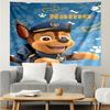 Custom Name PAW Patrol Print Tapestry, Backdrop, Easy Setup, Ideal for Bedroom, Office & Living Room, with Aesthetic Wall Hanging Decor.