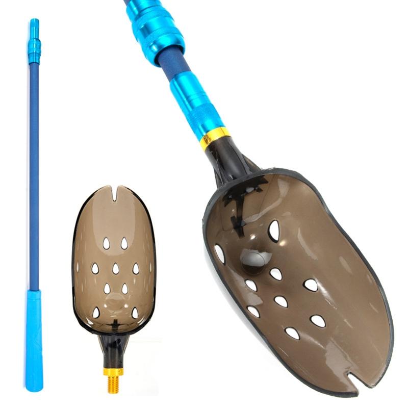 Fishing Bait Throwing Spoons Nesting Device Retractable Can Fish Bait Casting Scoop Long Throw Fixed Point Fishing Gear