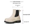 Women's Chelsea Rain Boots: Stylish Waterproof Korean-Style Pull-On Rubber Shoes with Thick Sole for Versatile Outdoor Wear