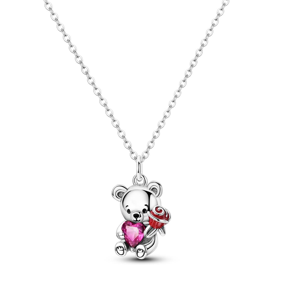 

925 Silver Purple Infinite Love Heart Planet Necklace Pendant Necklace for Women Birthday Gifts Fashion Fine Jewelry